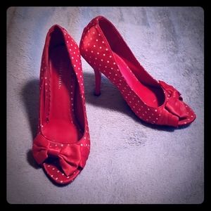 Red Polka Dot Heels